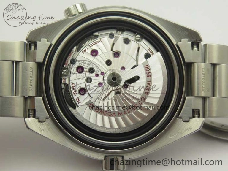 Planet Ocean 43.5mm SS VSF 1:1 Best Edition Black Orange Bezel Black Dial on SS Bracelet A8900 Super Clone