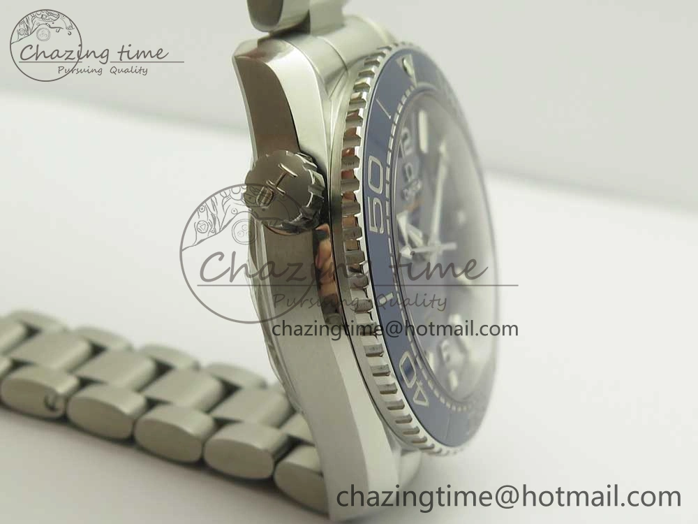Planet Ocean 43.5mm SS VSF 1:1 Best Edition Blue Ceramic Bezel and Dial on SS Bracelet A8900 Super Clone