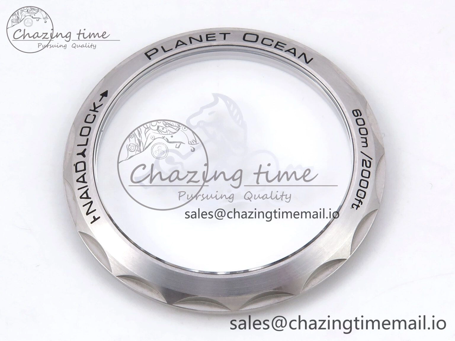 Planet Ocean 43.5mm SS VSF 1:1 Best Edition Brown Bezel Sand Dial on Sand Rubber Strap A8900 Super Clone