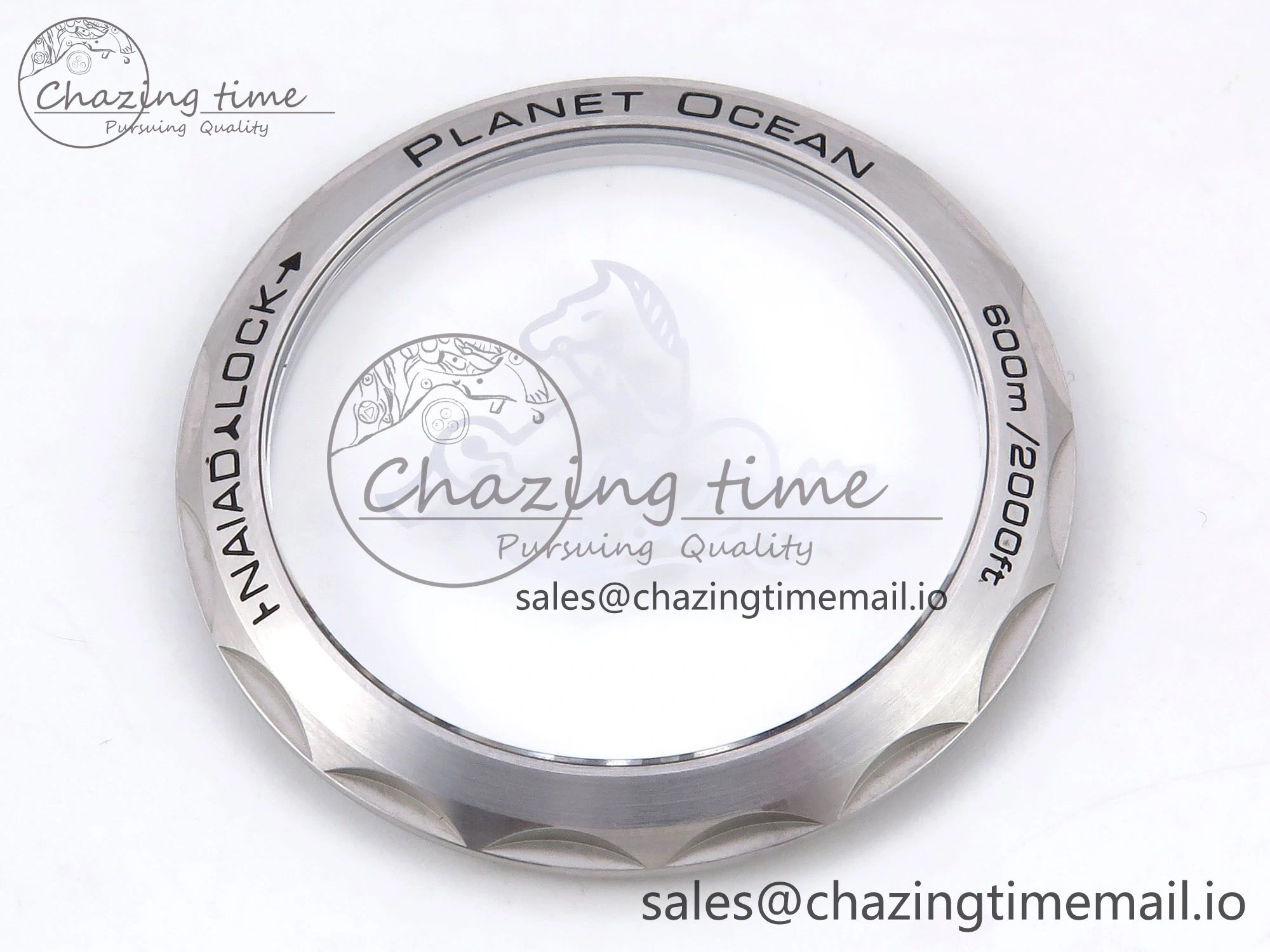 Planet Ocean 43.5mm SS VSF 1:1 Best Edition Brown Bezel Sand Dial on Sand Rubber Strap A8900 Super Clone