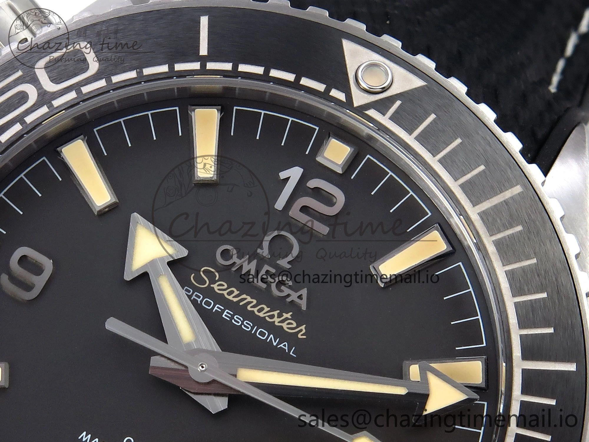 Planet Ocean 43.5mm SS VSF 1:1 Best Edition Gray Bezel Gray Dial on Black Rubber Strap A8900 Super Clone