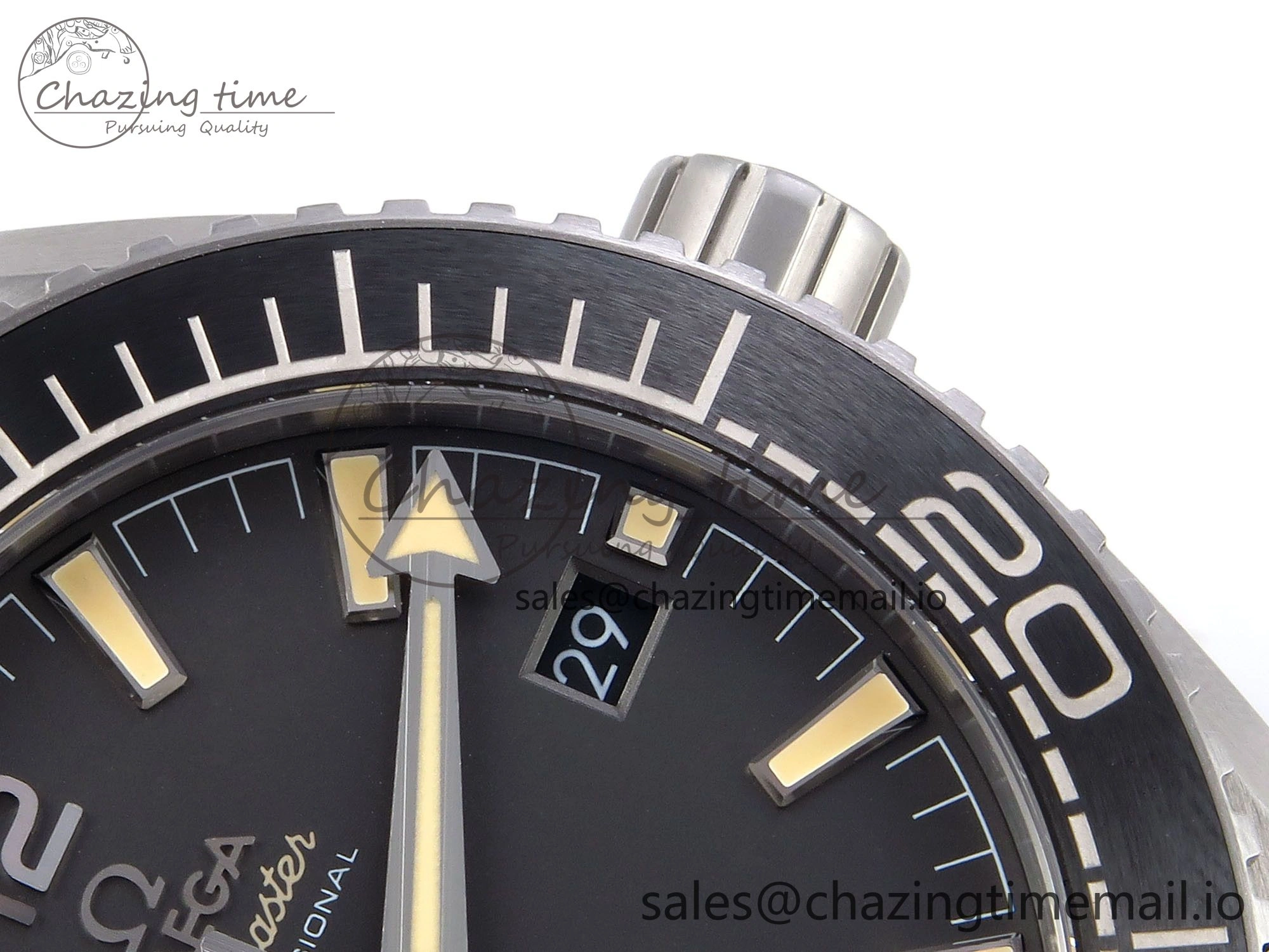 Planet Ocean 43.5mm SS VSF 1:1 Best Edition Gray Bezel Gray Dial on Black Rubber Strap A8900 Super Clone