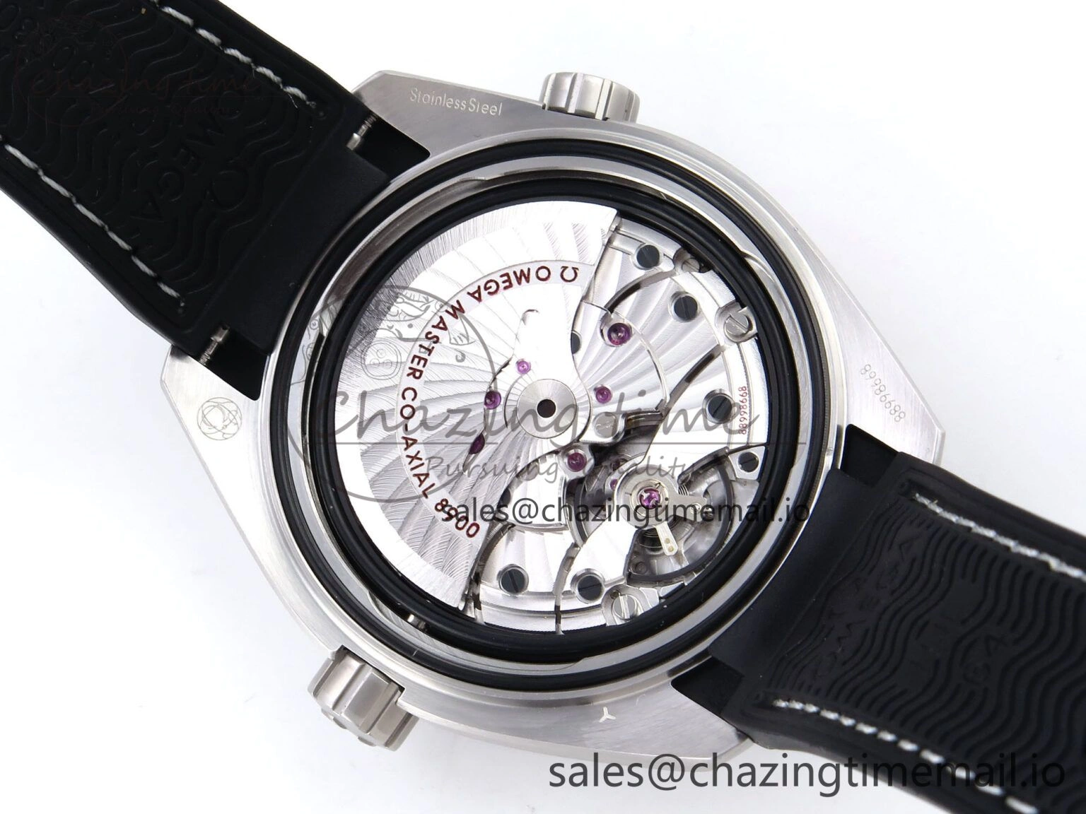 Planet Ocean 43.5mm SS VSF 1:1 Best Edition Gray Bezel Gray Dial on Black Rubber Strap A8900 Super Clone