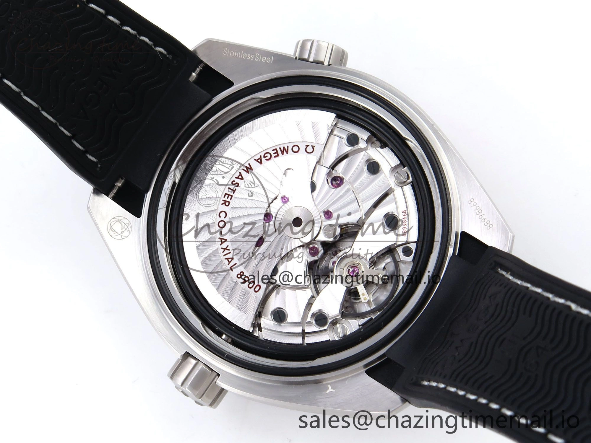 Planet Ocean 43.5mm SS VSF 1:1 Best Edition Gray Bezel Gray Dial on Black Rubber Strap A8900 Super Clone