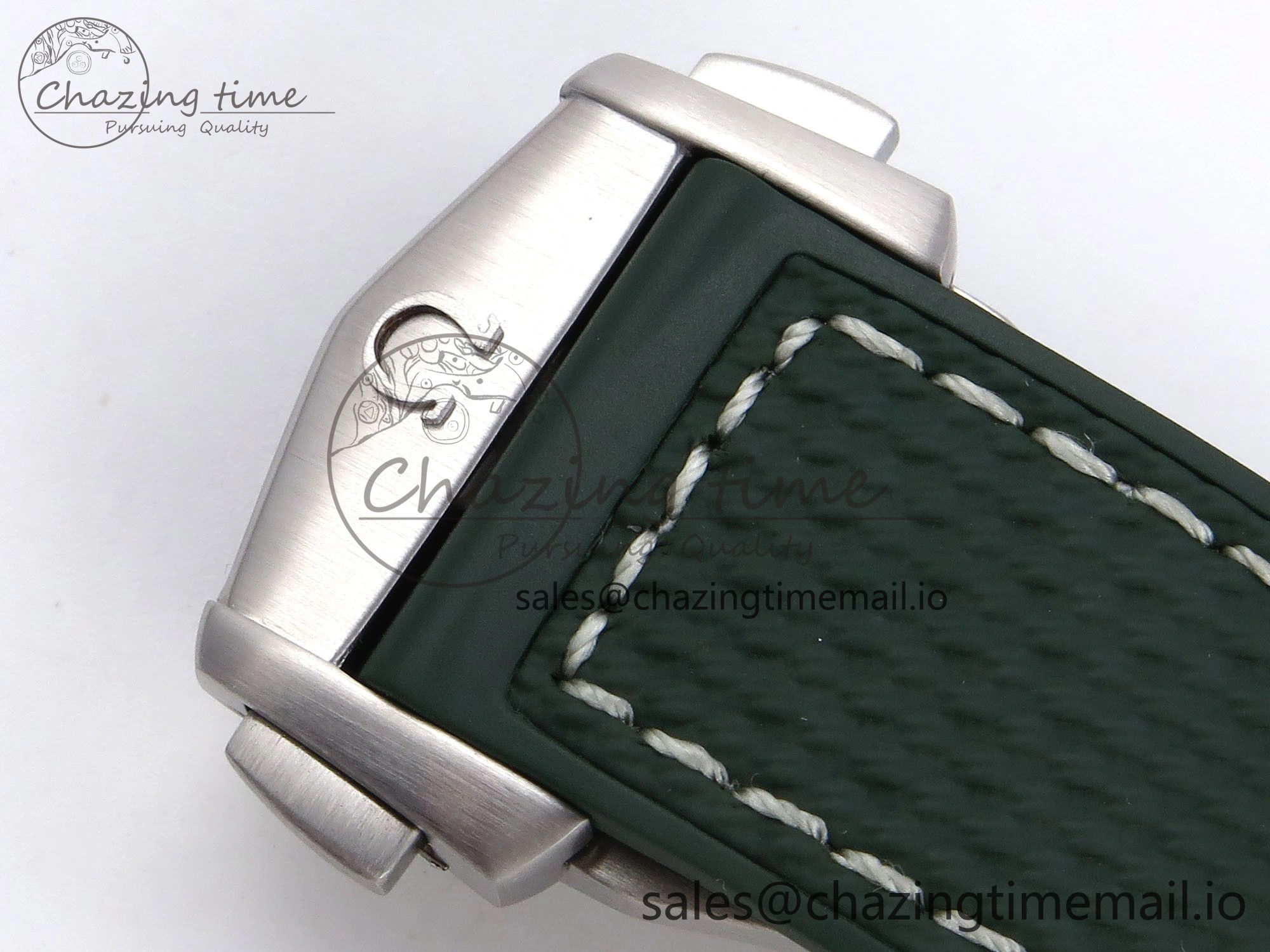 Planet Ocean 43.5mm SS VSF 1:1 Best Edition Green Bezel White Dial on Green Rubber Strap A8900 Super Clone