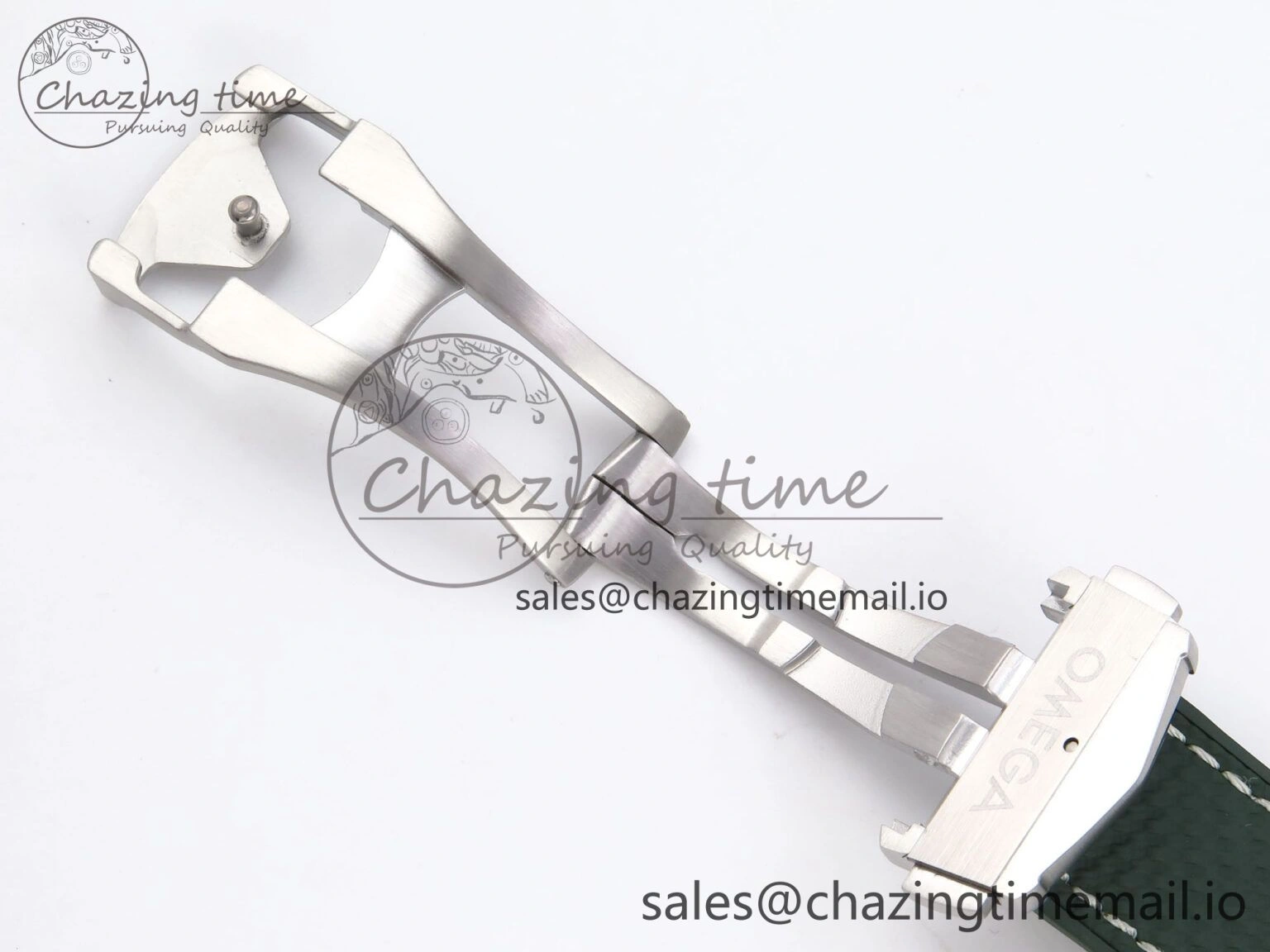 Planet Ocean 43.5mm SS VSF 1:1 Best Edition Green Bezel White Dial on Green Rubber Strap A8900 Super Clone
