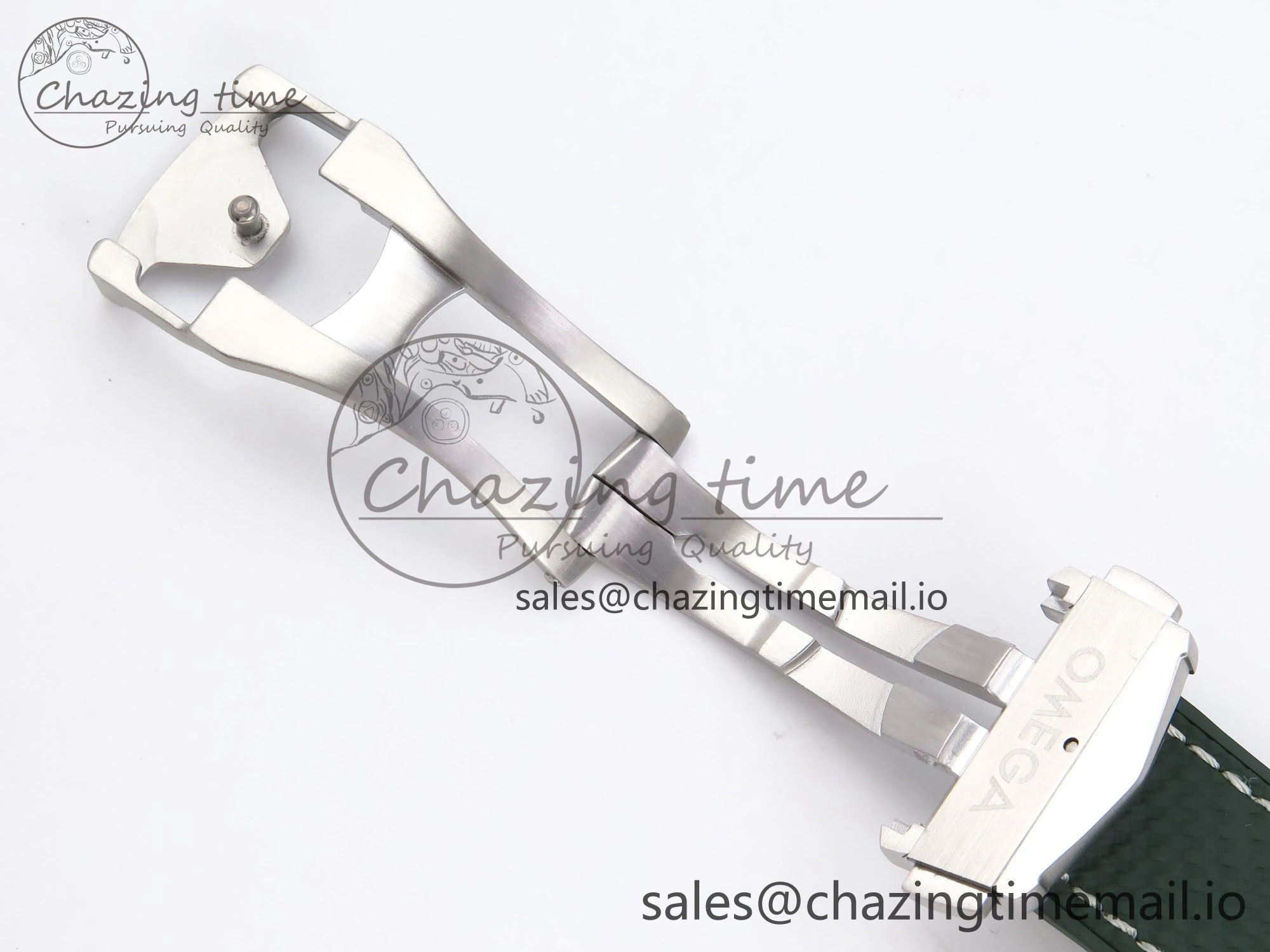 Planet Ocean 43.5mm SS VSF 1:1 Best Edition Green Bezel White Dial on Green Rubber Strap A8900 Super Clone
