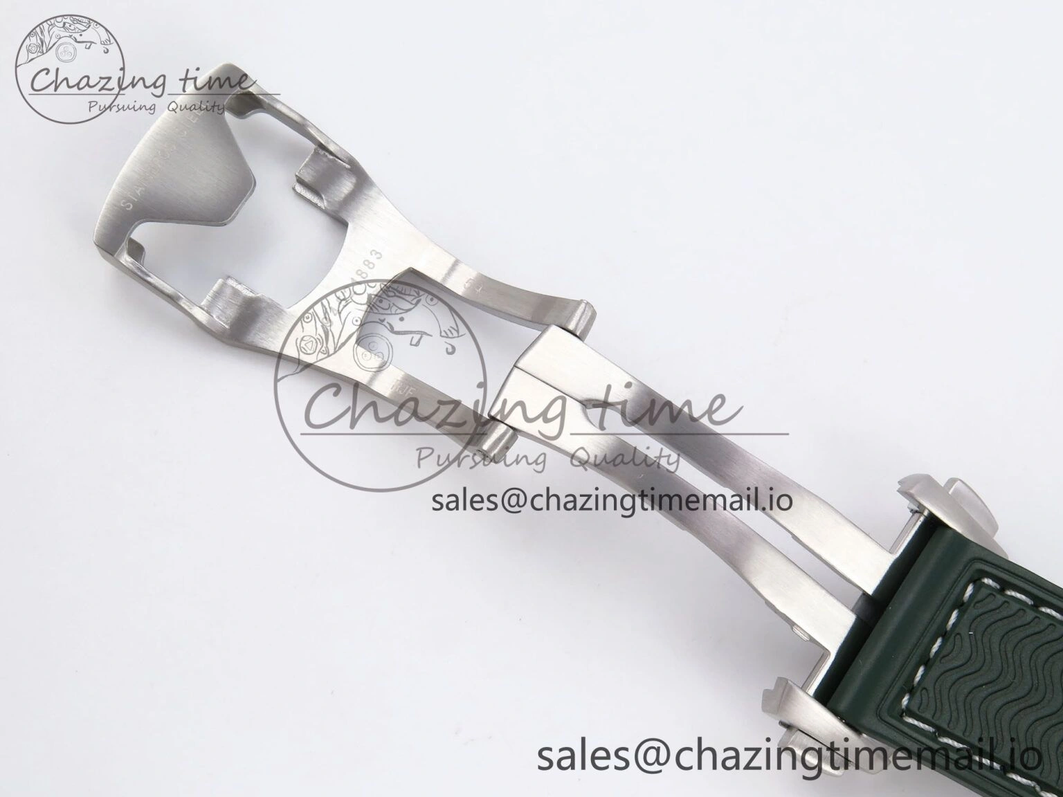 Planet Ocean 43.5mm SS VSF 1:1 Best Edition Green Bezel White Dial on Green Rubber Strap A8900 Super Clone
