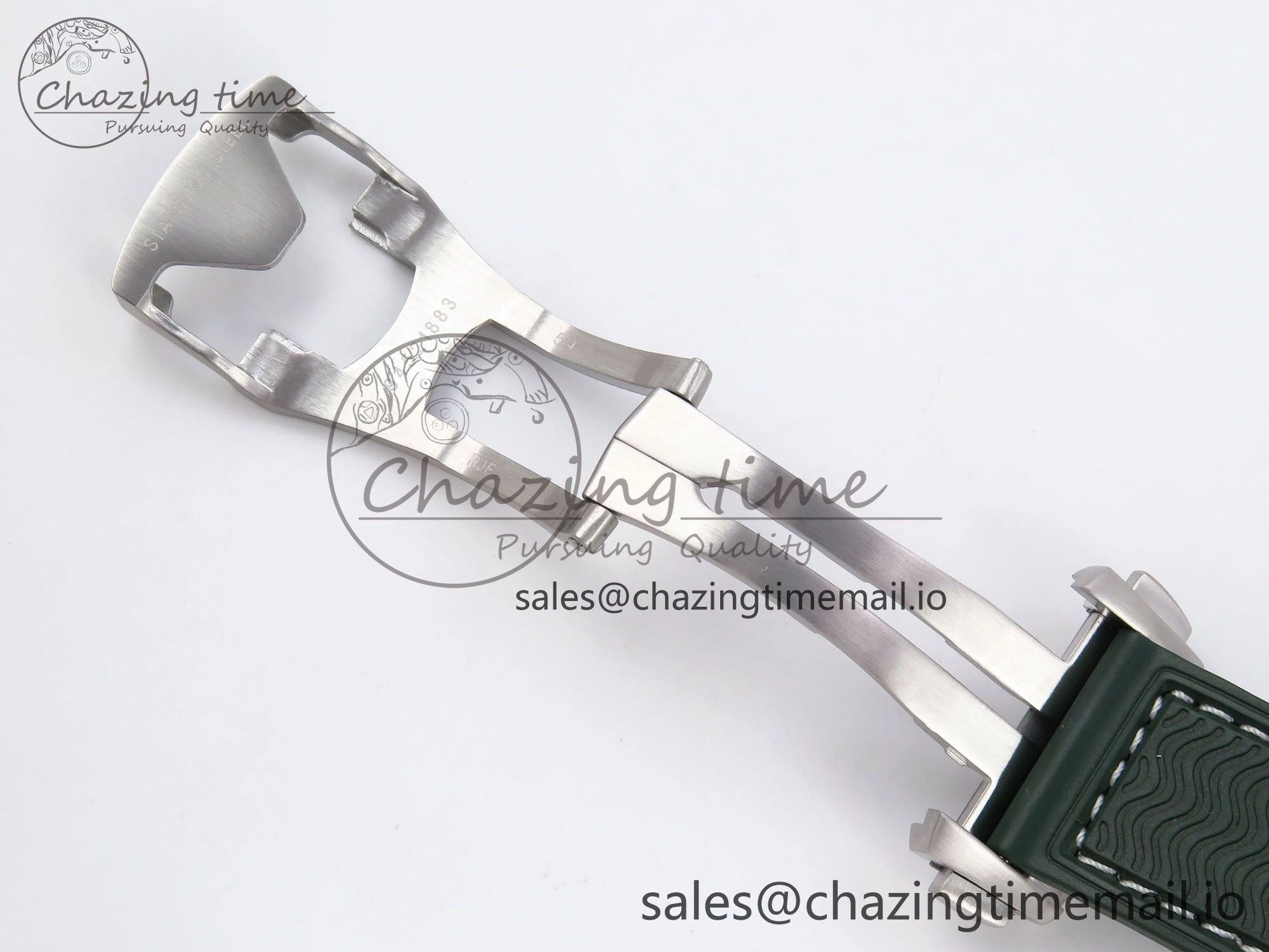Planet Ocean 43.5mm SS VSF 1:1 Best Edition Green Bezel White Dial on Green Rubber Strap A8900 Super Clone