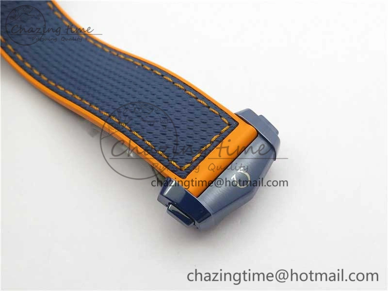 Planet Ocean 45.5mm Big Blue Real Ceramic VSF 1:1 Best Edition on Blue Rubber Strap A8906 Super Clone
