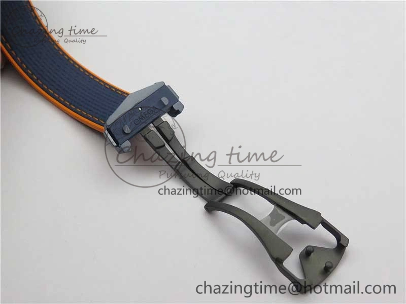 Planet Ocean 45.5mm Big Blue Real Ceramic VSF 1:1 Best Edition on Blue Rubber Strap A8906 Super Clone
