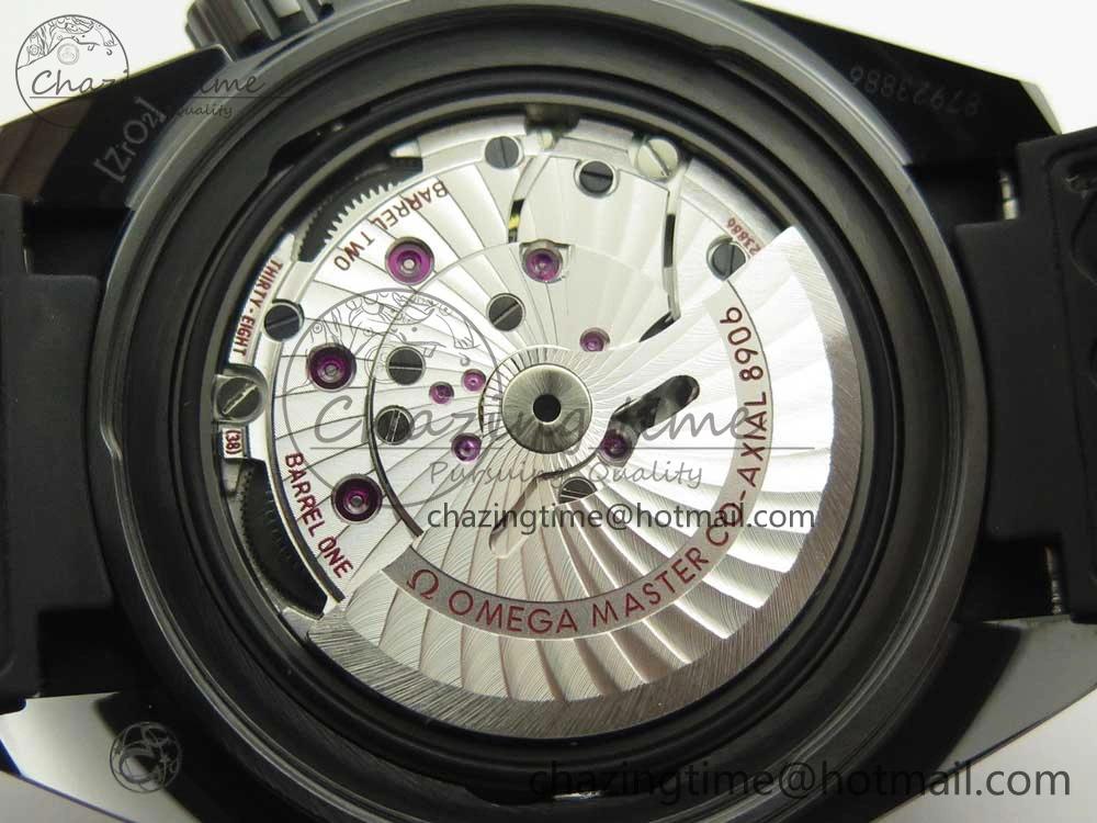 Planet Ocean 45.5mm Deep Black Real Ceramic VSF 1:1 Best Edition on Black Nylon Strap A8906 Super Clone