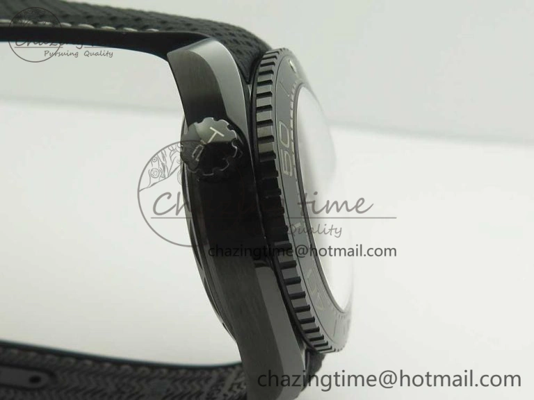 Planet Ocean 45.5mm Deep Black Real Ceramic VSF 1:1 Best Edition on Black Nylon Strap A8906 Super Clone