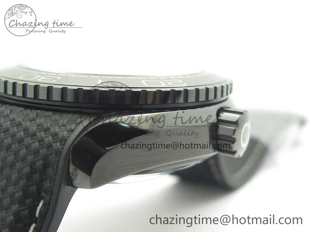 Planet Ocean 45.5mm Deep Black Real Ceramic VSF 1:1 Best Edition on Black Nylon Strap A8906 Super Clone