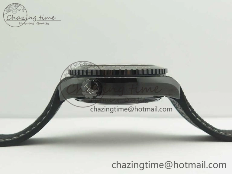 Planet Ocean 45.5mm Deep Black Real Ceramic VSF 1:1 Best Edition on Black Nylon Strap A8906 Super Clone
