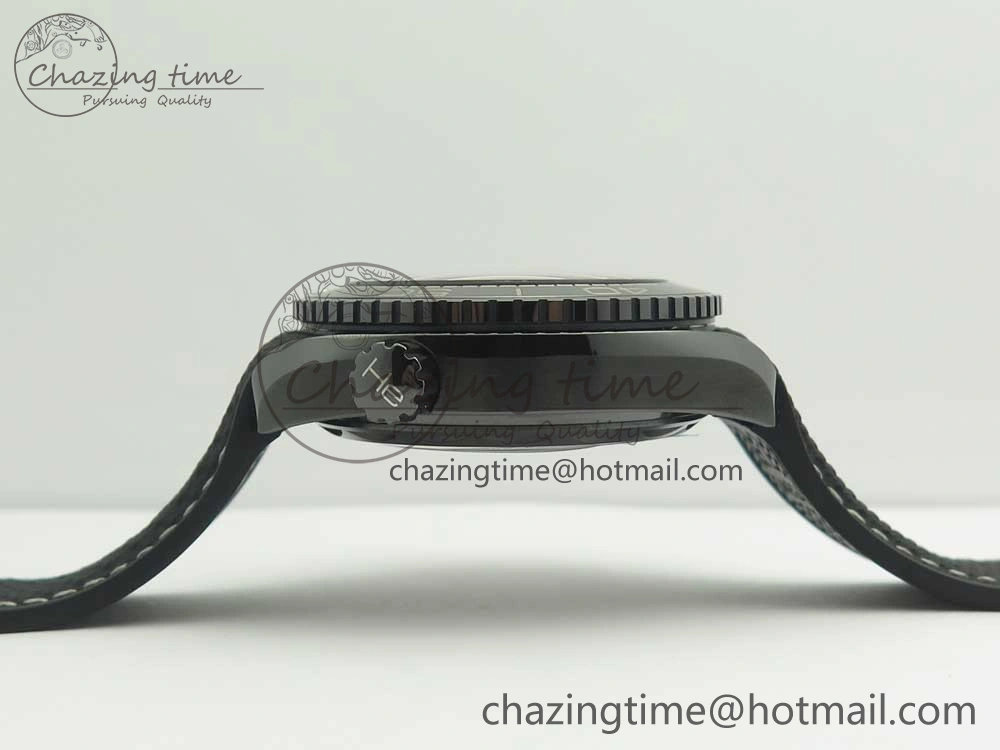 Planet Ocean 45.5mm Deep Black Real Ceramic VSF 1:1 Best Edition on Black Nylon Strap A8906 Super Clone