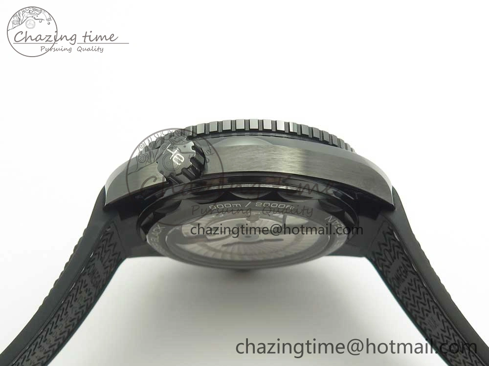 Planet Ocean 45.5mm Deep Black Real Ceramic VSF 1:1 Best Edition on Black Nylon Strap A8906 Super Clone