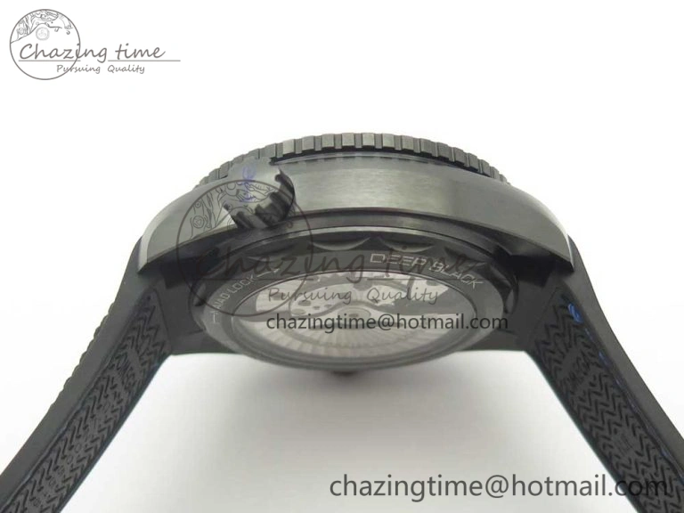 Planet Ocean 45.5mm Deep Black blue Real Ceramic VSF 1:1 Best Edition on Black Nylon Strap A8906 Super Clone