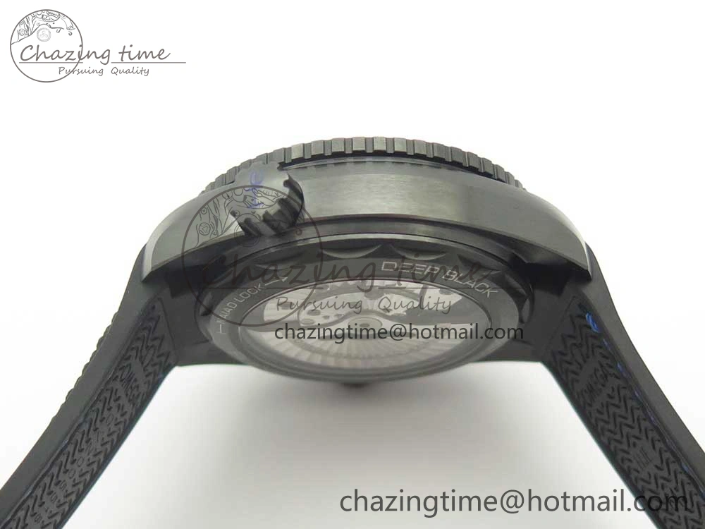 Planet Ocean 45.5mm Deep Black blue Real Ceramic VSF 1:1 Best Edition on Black Nylon Strap A8906 Super Clone