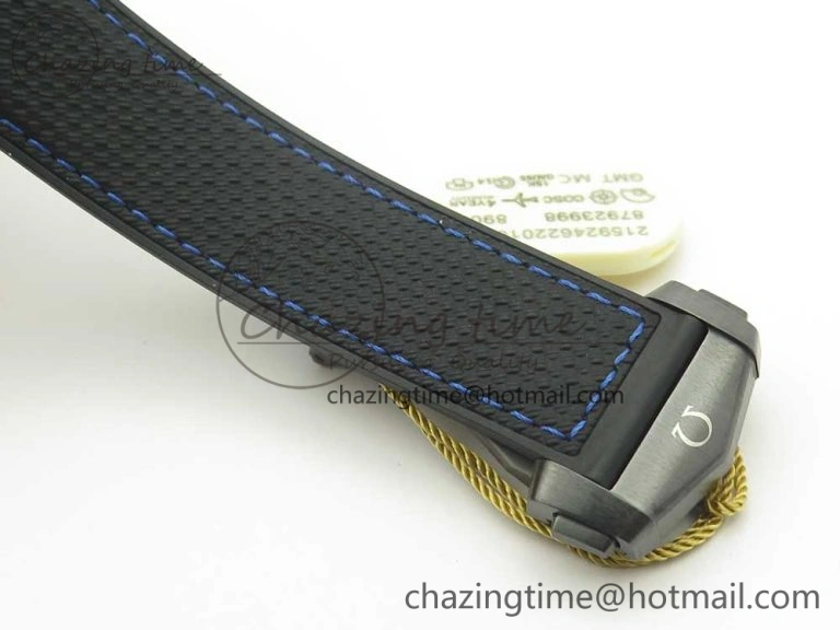 Planet Ocean 45.5mm Deep Black blue Real Ceramic VSF 1:1 Best Edition on Black Nylon Strap A8906 Super Clone