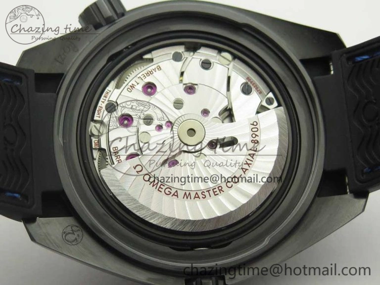 Planet Ocean 45.5mm Deep Black blue Real Ceramic VSF 1:1 Best Edition on Black Nylon Strap A8906 Super Clone