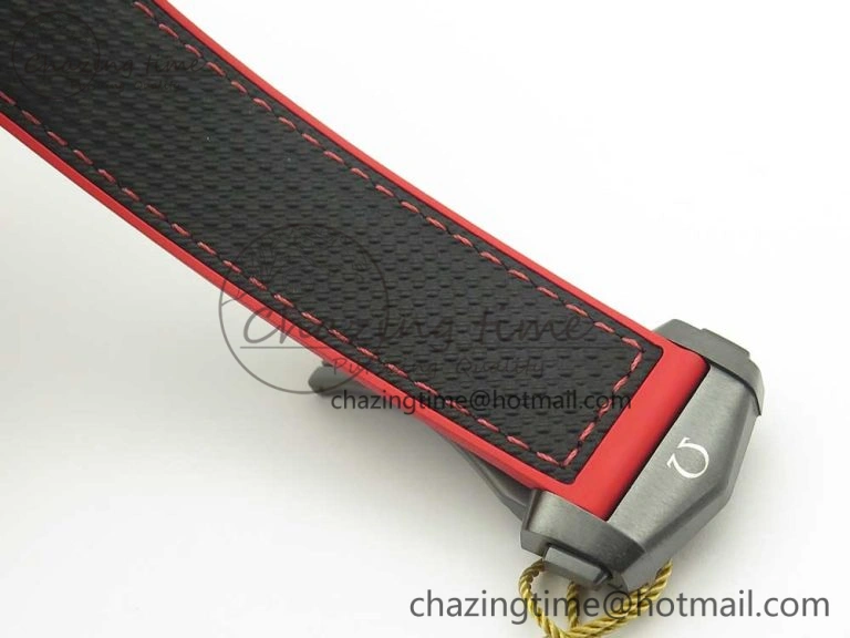 Planet Ocean 45.5mm Deep Black red Real Ceramic VSF 1:1 Best Edition on Black Nylon Strap A8906 Super Clone