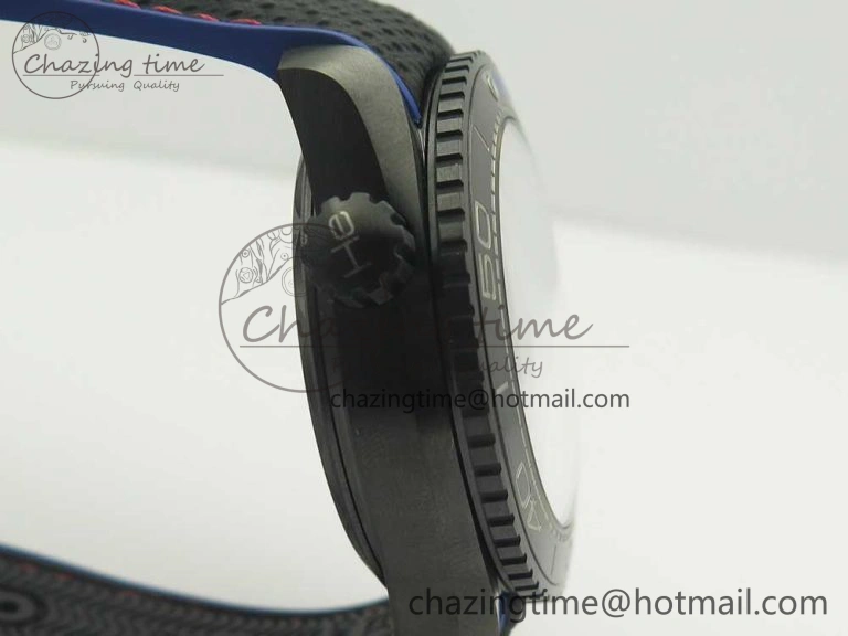Planet Ocean 45.5mm ETNZ “Deep Black” Real Ceramic VSF 1:1 Best Edition on Black Nylon Strap A8906 Super Clone