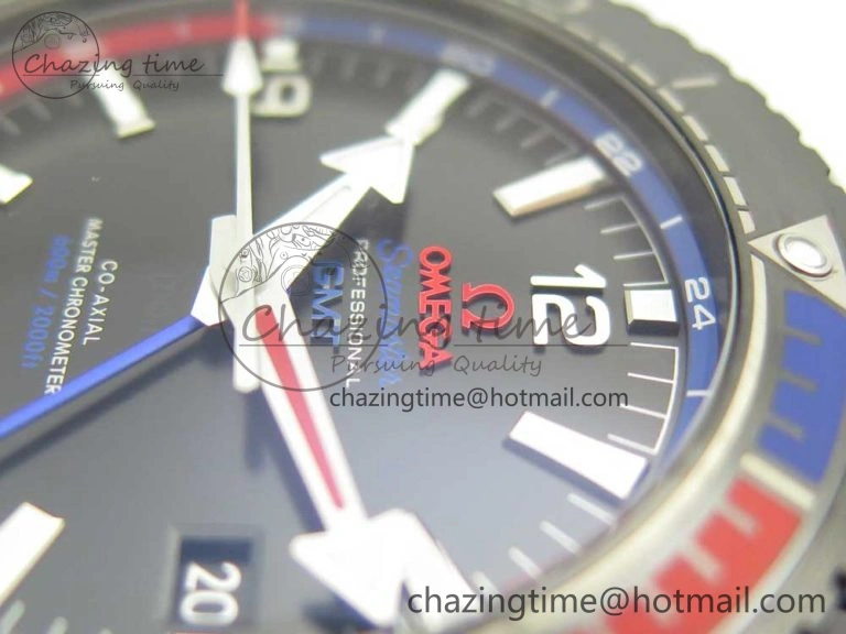 Planet Ocean 45.5mm ETNZ “Deep Black” Real Ceramic VSF 1:1 Best Edition on Black Nylon Strap A8906 Super Clone