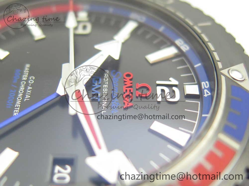 Planet Ocean 45.5mm ETNZ “Deep Black” Real Ceramic VSF 1:1 Best Edition on Black Nylon Strap A8906 Super Clone