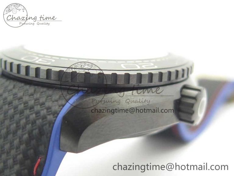 Planet Ocean 45.5mm ETNZ “Deep Black” Real Ceramic VSF 1:1 Best Edition on Black Nylon Strap A8906 Super Clone