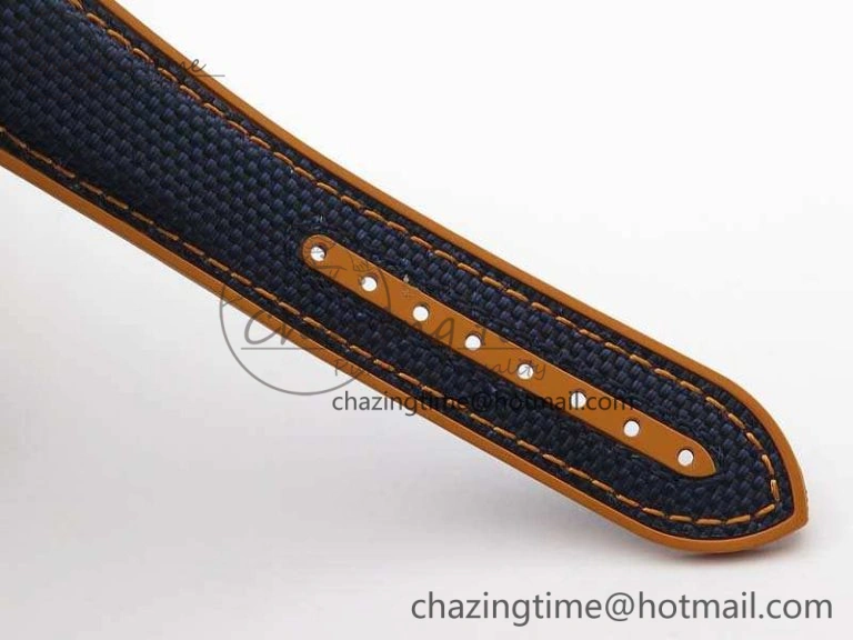 Planet Ocean 45mm GMT Blue DLC Black OMF Best Edition Blue Dial On Blue Gummy Strap A8906