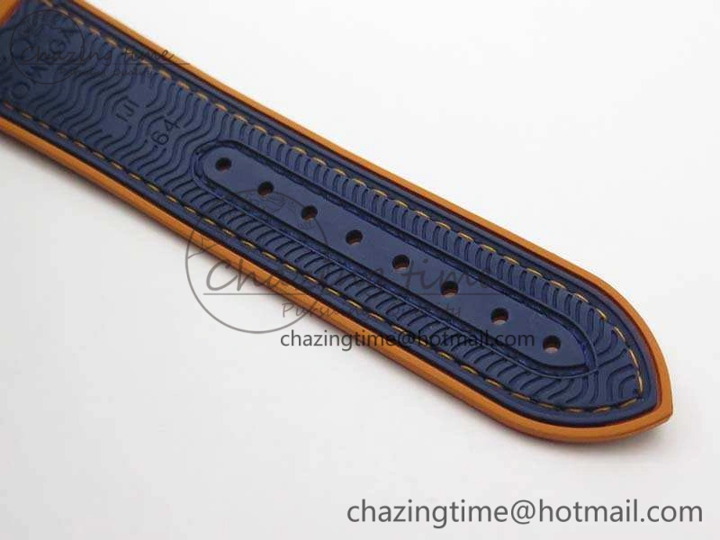 Planet Ocean 45mm GMT Blue DLC Black OMF Best Edition Blue Dial On Blue Gummy Strap A8906