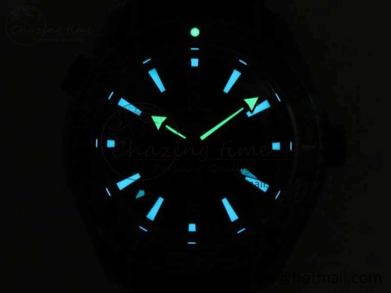 Planet Ocean 45mm GMT Blue DLC Black OMF Best Edition Blue Dial On Blue Gummy Strap A8906