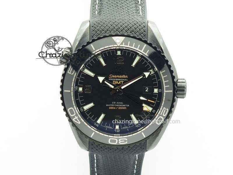 Planet Ocean 45mm Real Ceramic BP-Maker Best Edition Black Dial On Nylon Rubber Strap A8906