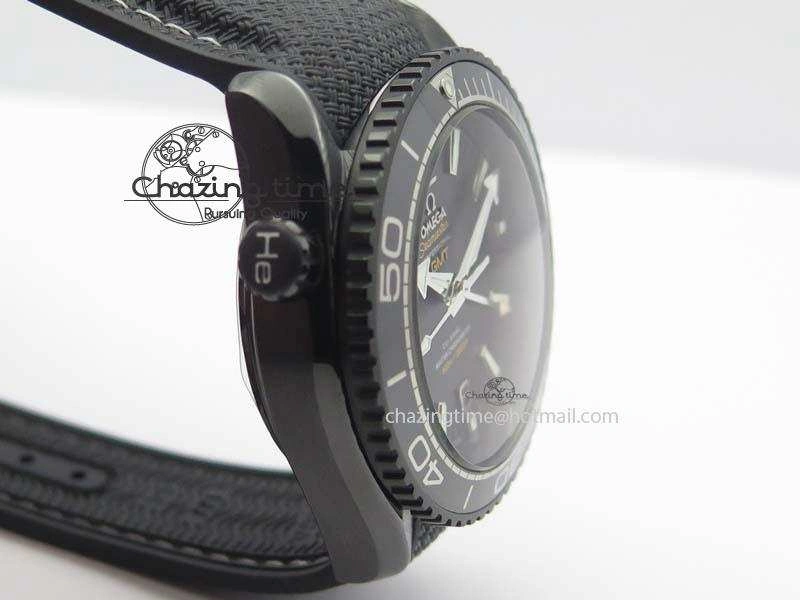 Planet Ocean 45mm Real Ceramic BP-Maker Best Edition Black Dial On Nylon Rubber Strap A8906