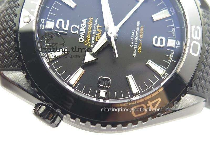 Planet Ocean 45mm Real Ceramic BP-Maker Best Edition Black Dial On Nylon Rubber Strap A8906