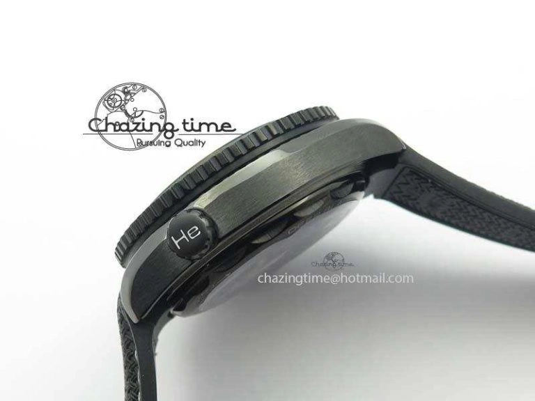 Planet Ocean 45mm Real Ceramic BP-Maker Best Edition Black Dial On Nylon Rubber Strap A8906