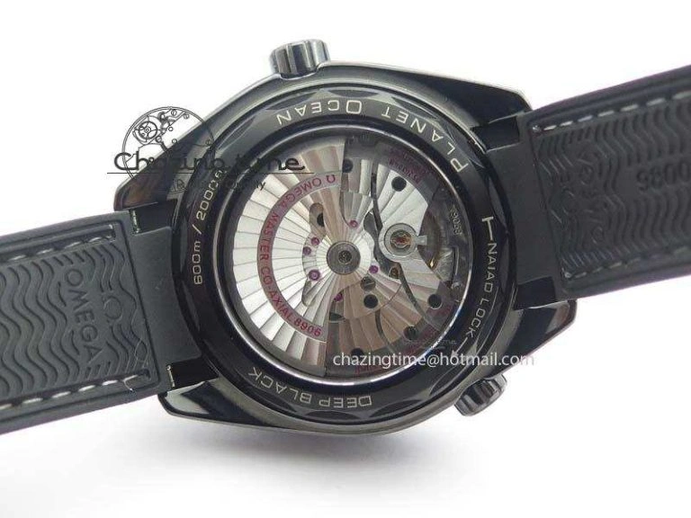 Planet Ocean 45mm Real Ceramic BP-Maker Best Edition Black Dial On Nylon Rubber Strap A8906