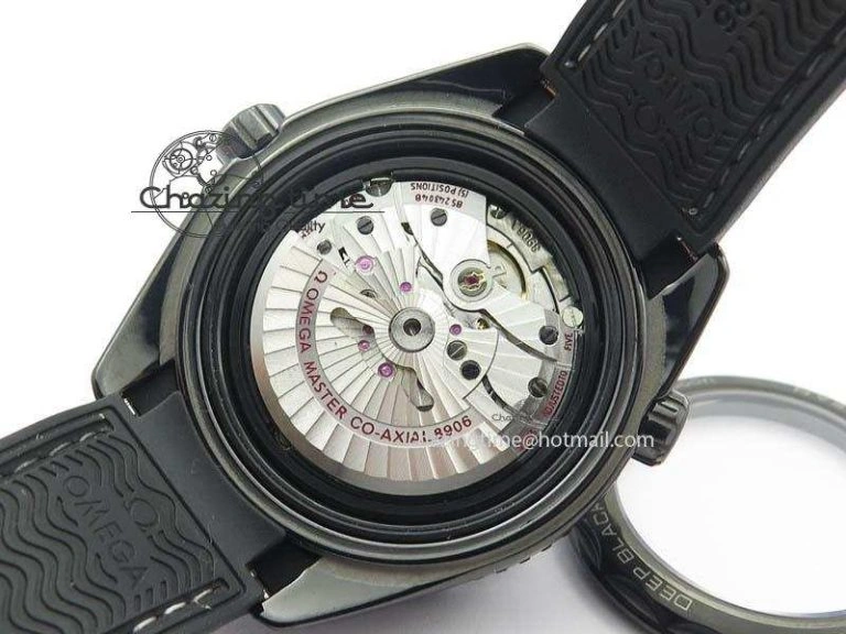 Planet Ocean 45mm Real Ceramic BP-Maker Best Edition Black Dial On Nylon Rubber Strap A8906