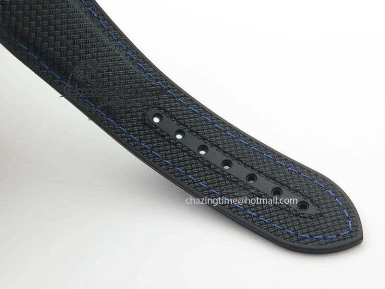 Planet Ocean 45mm Real Ceramic Blue BP-Maker Best Edition Black Dial On Nylon Rubber Strap A8906