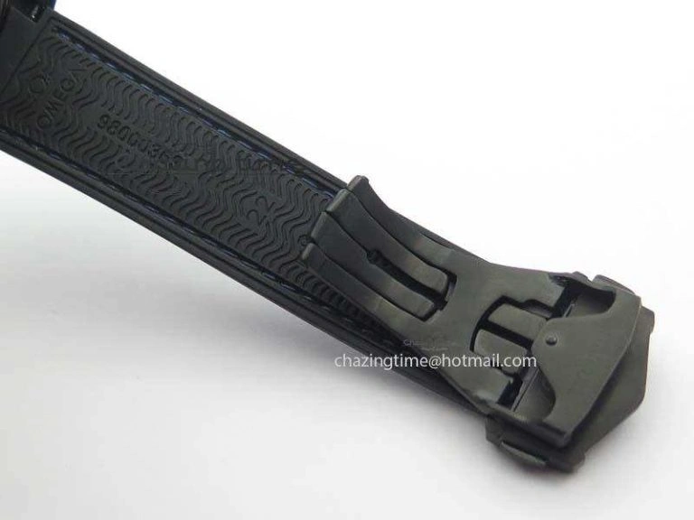 Planet Ocean 45mm Real Ceramic Blue BP-Maker Best Edition Black Dial On Nylon Rubber Strap A8906
