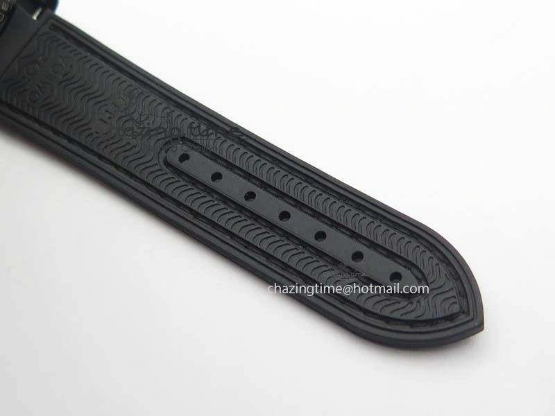 Planet Ocean 45mm Real Ceramic RG BP Best Edition Black Dial On Leather Strap A8906