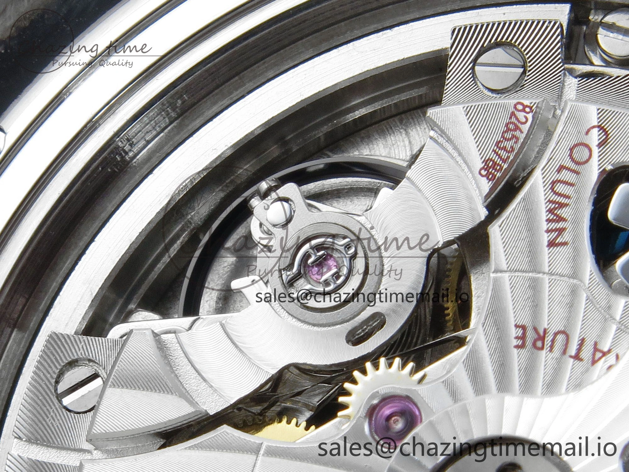 Planet Ocean 600M Chrono SS VRF 1:1 Best Edition Black Bezel Blue Dial on RG SS Bracelet A9900