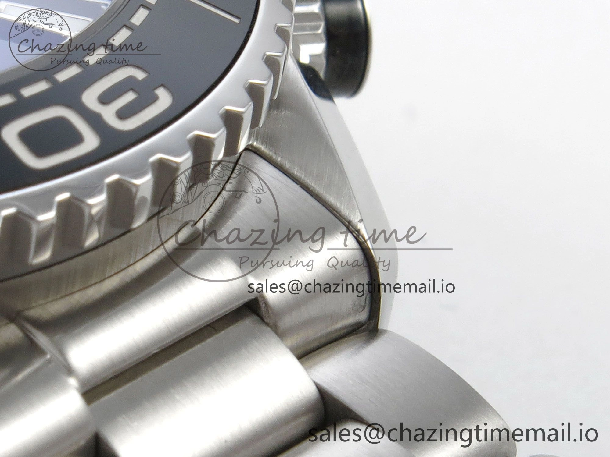 Planet Ocean 600M Chrono SS VRF 1:1 Best Edition Black Orange Bezel Black Dial on SS Bracelet A9900