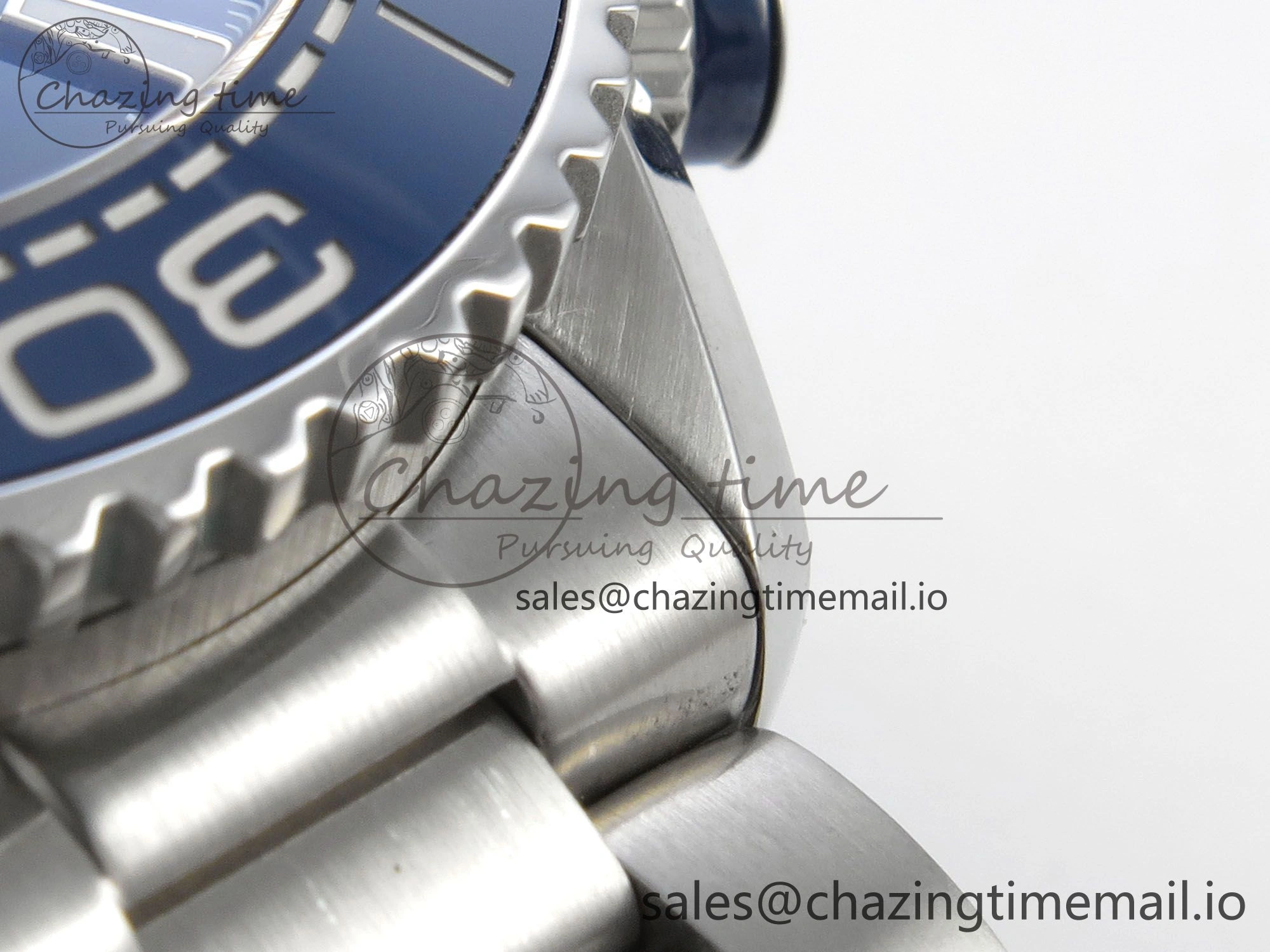 Planet Ocean 600M Chrono SS VRF 1:1 Best Edition Blue Bezel Blue Dial on SS Bracelet A9900