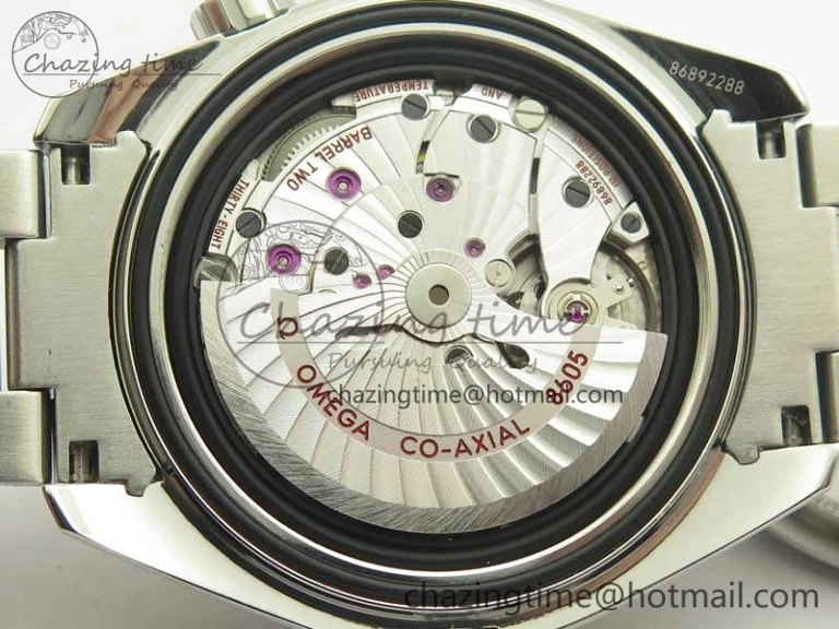 Planet Ocean 600M Co-Axial GMT 43.5mm VSF 1:1 Best Edition Black Dial Orange Markers on SS Bracelet A8605 Super Clone