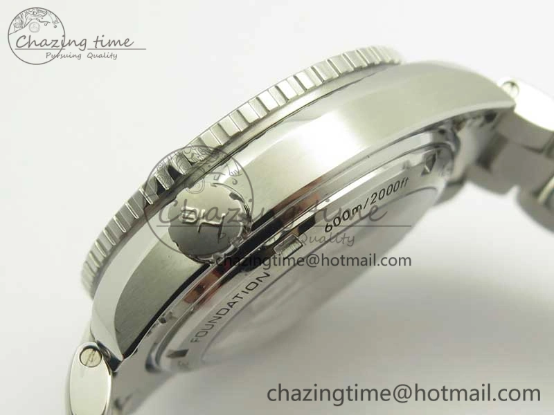 Planet Ocean 600M Co-Axial GMT 43.5mm VSF 1:1 Best Edition Black Dial Silver Markers on SS Bracelet A8605 Super Clone