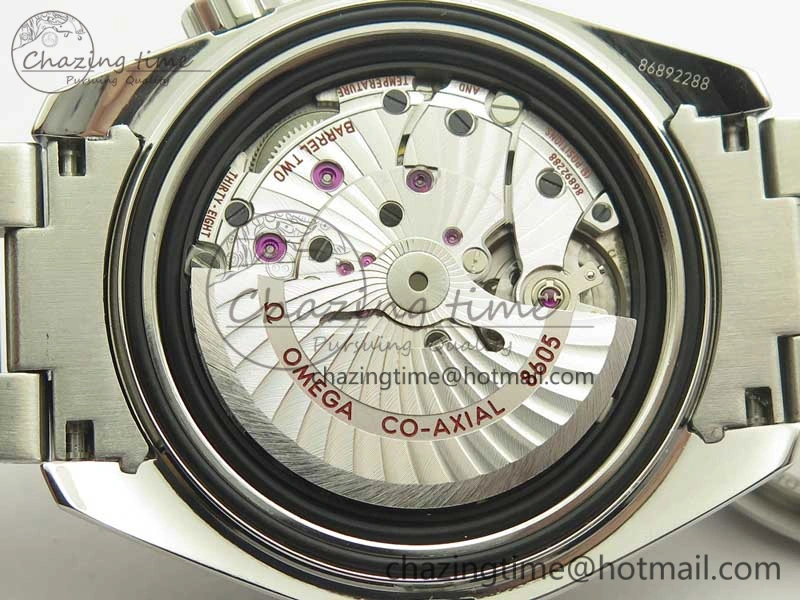 Planet Ocean 600M Co-Axial GMT 43.5mm VSF 1:1 Best Edition Blue Dial Blue Ceramic Bezel on SS Bracelet A8605 Super Clone