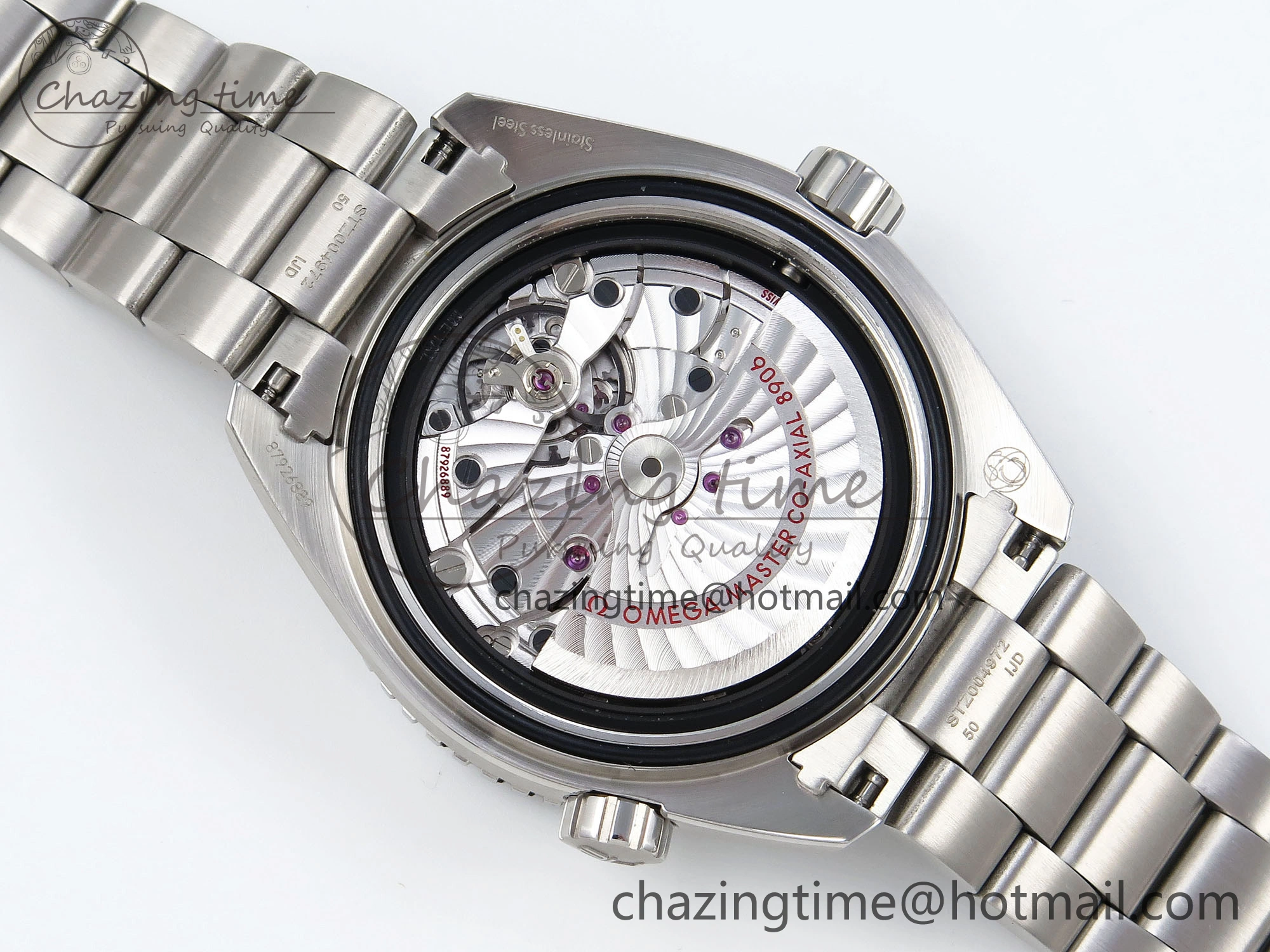 Planet Ocean 600M ‘Tai Chi’ GMT 43.5mm VSF 1:1 Best Edition Black White Ceramic Bezel and Dial on SS Bracelet A8906 Super Clone