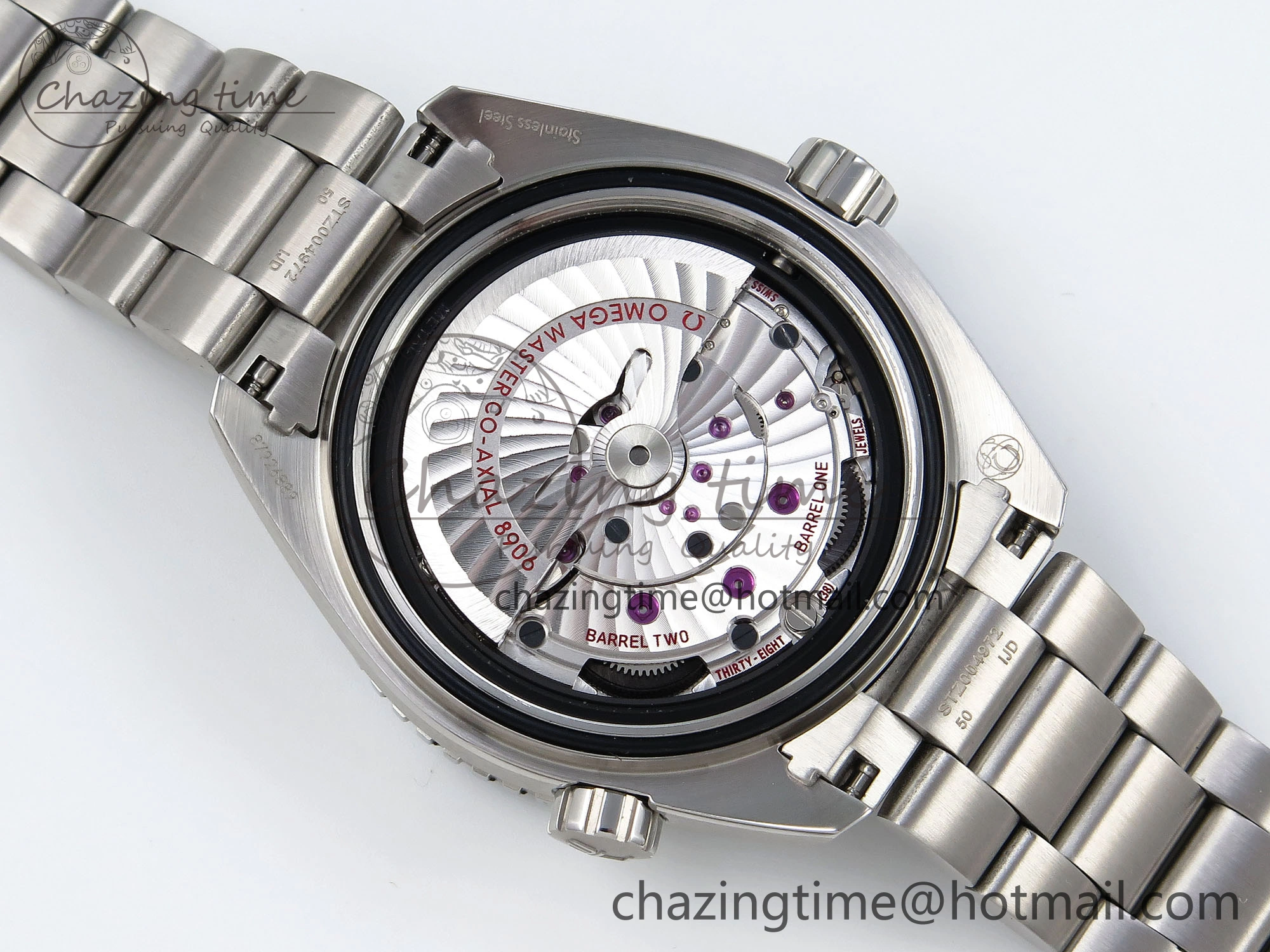 Planet Ocean 600M ‘Tai Chi’ GMT 43.5mm VSF 1:1 Best Edition Black White Ceramic Bezel and Dial on SS Bracelet A8906 Super Clone
